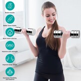 Verstelbare Halters (2x 5/10/15 kg) - Ruimtebesparend & Comfortabel Trainen