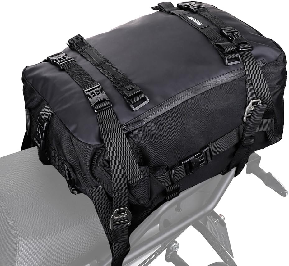 Waterdichte Motorfiets Staarttas 30L - Zwart (29% Korting)