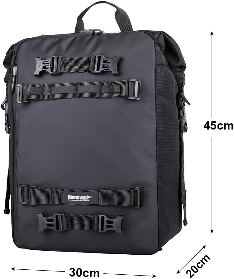 Waterdichte Motorfiets Staarttas 30L - Zwart (29% Korting)