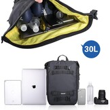 Waterdichte Motorfiets Staarttas 30L - Zwart (29% Korting)