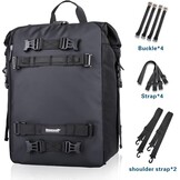 Waterdichte Motorfiets Staarttas 30L - Zwart (29% Korting)