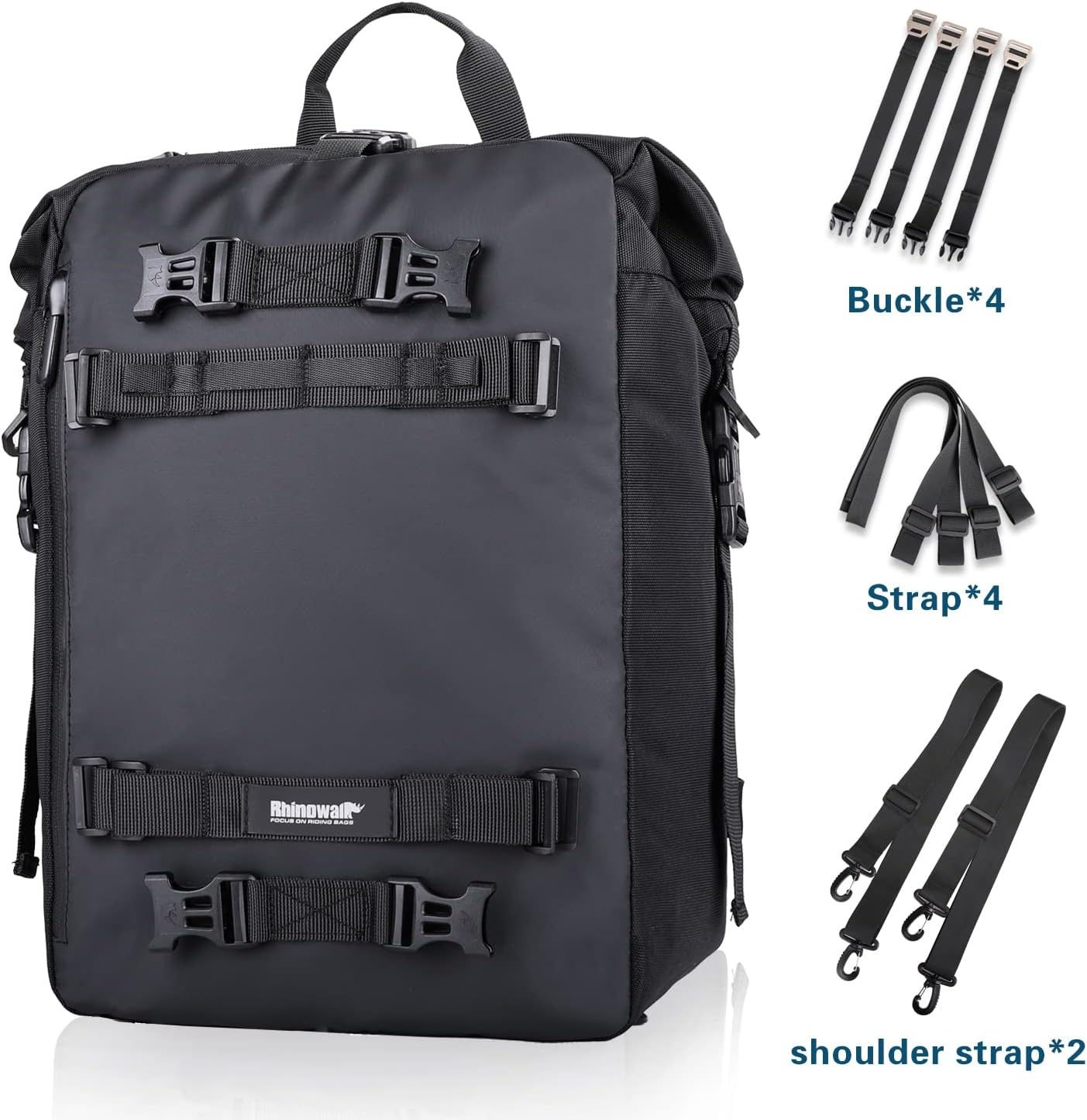 Waterdichte Motorfiets Staarttas 30L - Zwart (29% Korting)