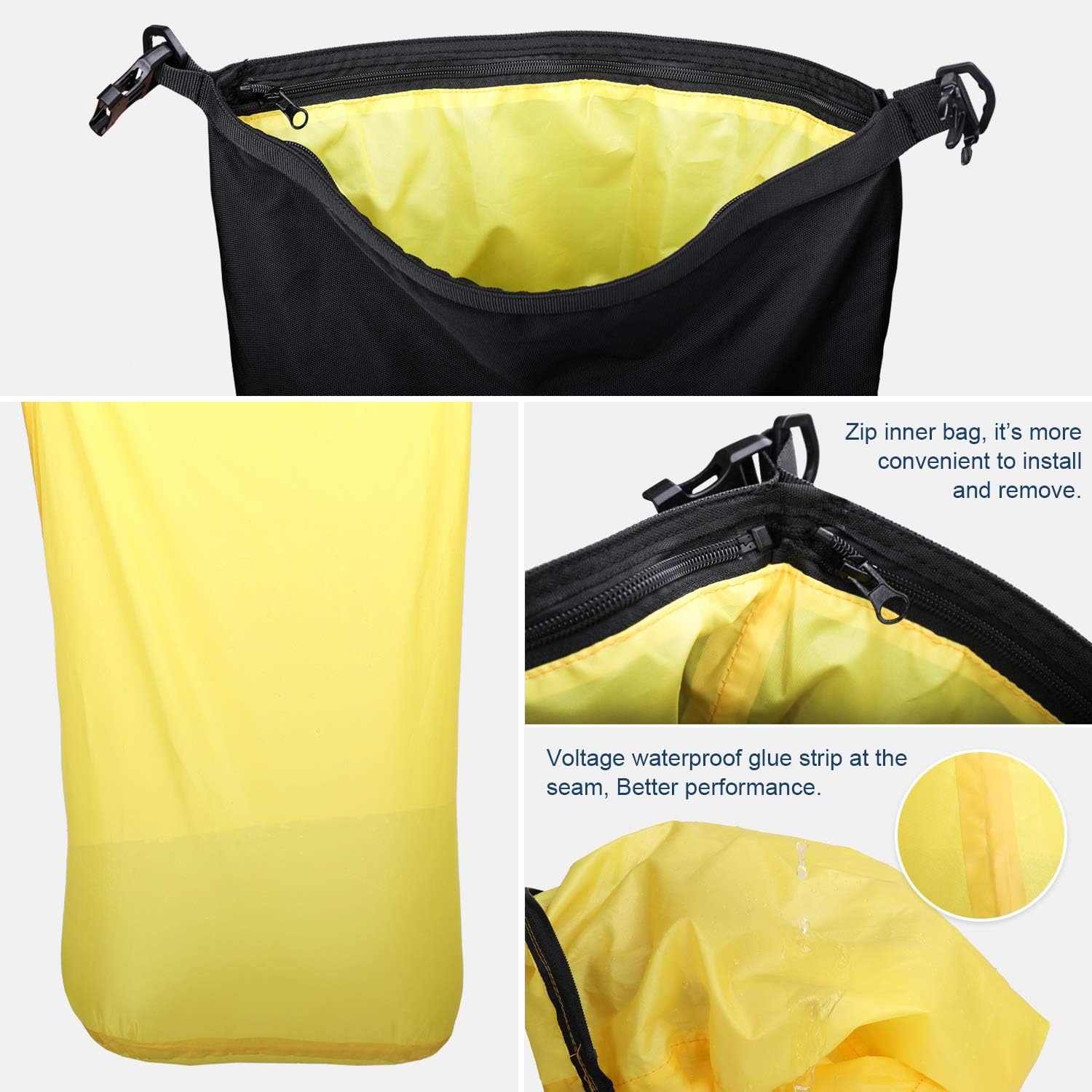 Waterdichte Motorfiets Staarttas 30L - Zwart (29% Korting)