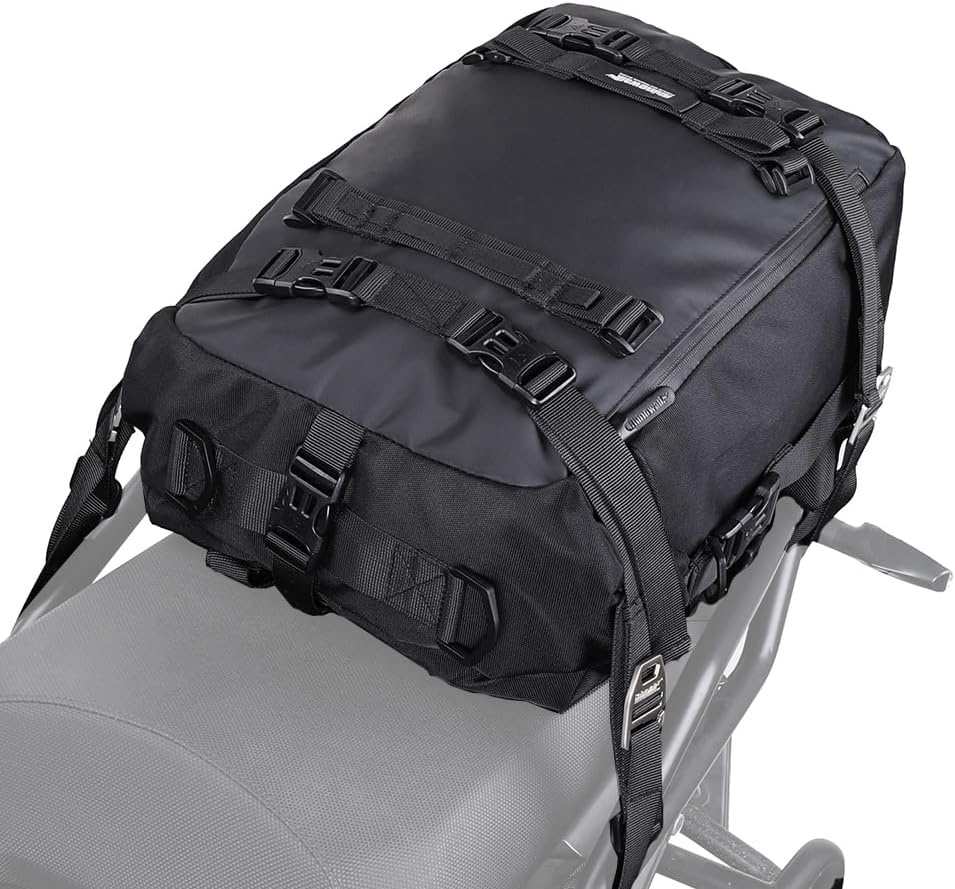 Waterdichte Motorfiets Staarttas 30L - Zwart (29% Korting)
