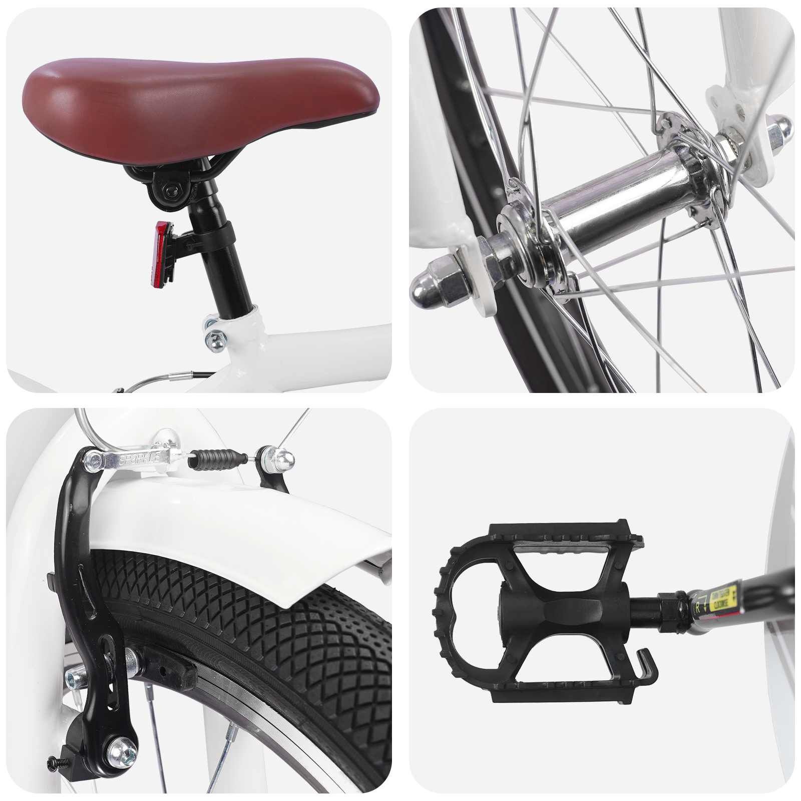Kinderfiets 24 Inch Wit (8-12 jaar) - 35% Korting
