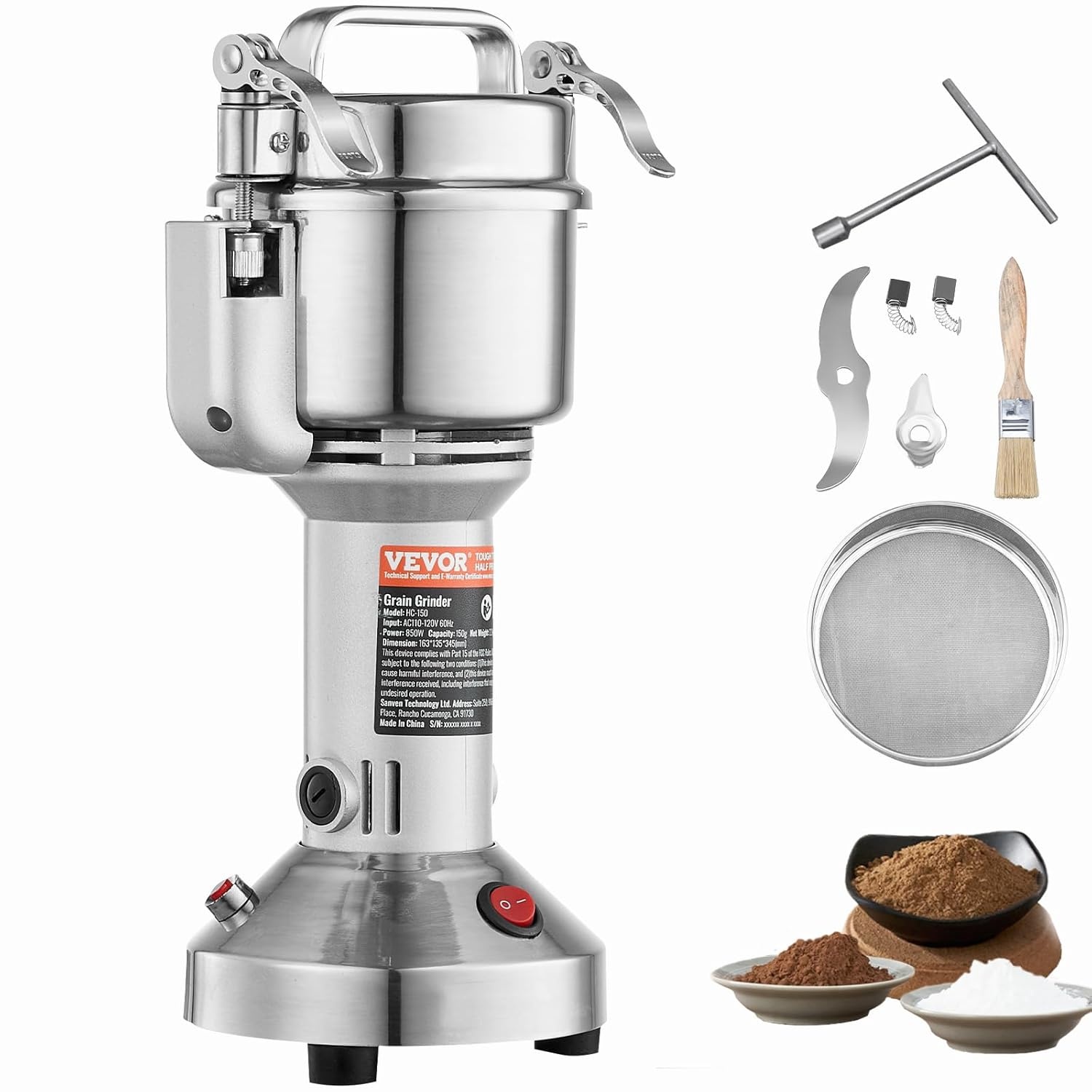 VEVOR Elektrische Graanmolen 150g - 29% Korting!