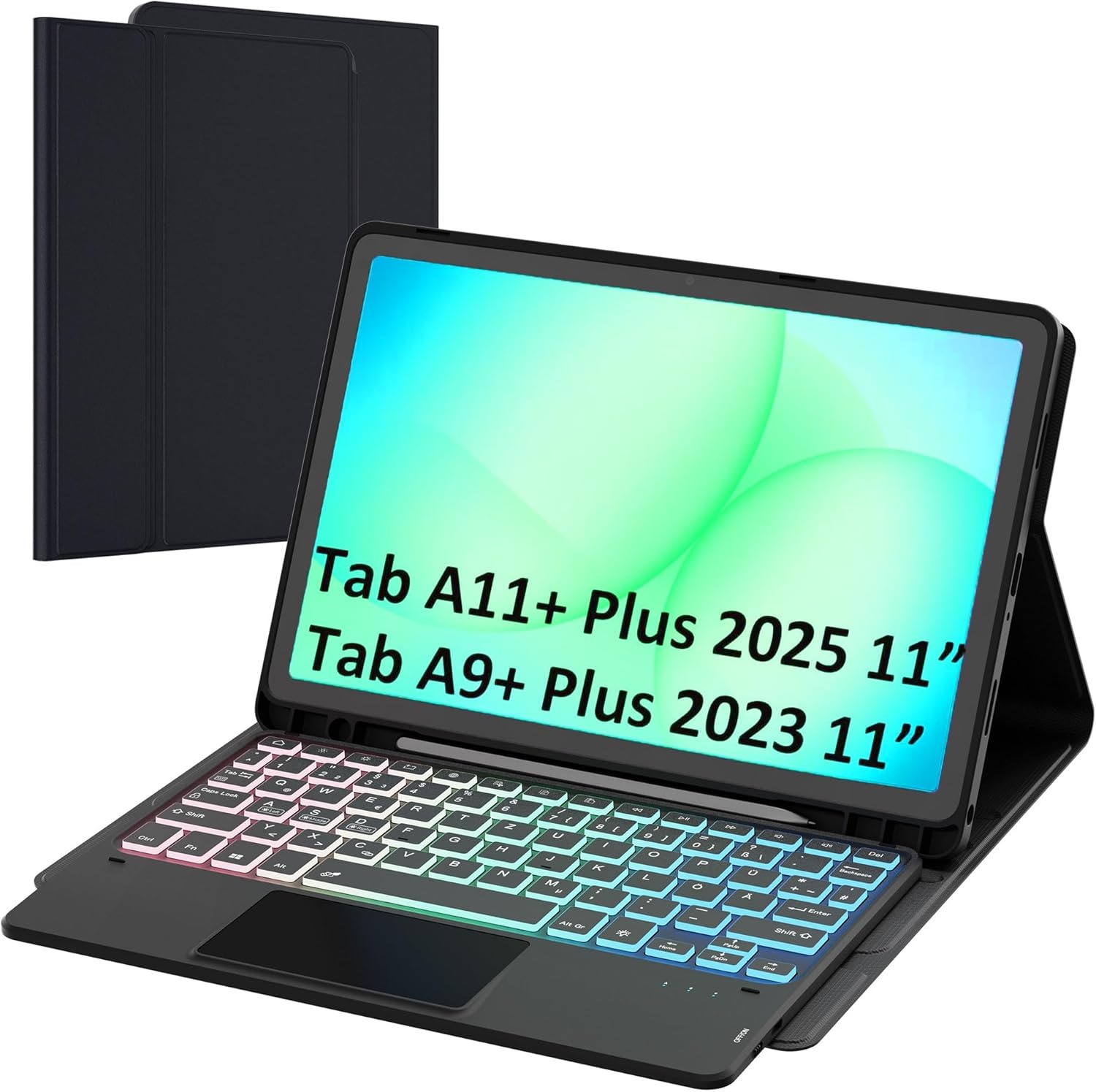 Toetsenbordhoes met Touchpad voor Samsung Tab A9+/A11+ 11" (29% korting)