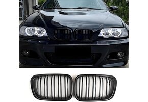 Frontgrill Dubbelsteg BMW 2 Serie F22/F23/M2 - Glanzend Zwart (65% Korting)