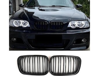 Zwarte Glanzende Radiatorgrill BMW 2 Serie F22/F23 - 29% Korting