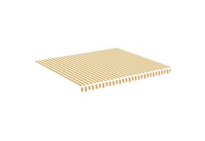 Luifel Vervangingsdoek Geel/Wit 4x3.5m (34% Korting)