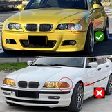 Zwarte Glanzende Radiatorgrill BMW 2 Serie F22/F23 - 29% Korting