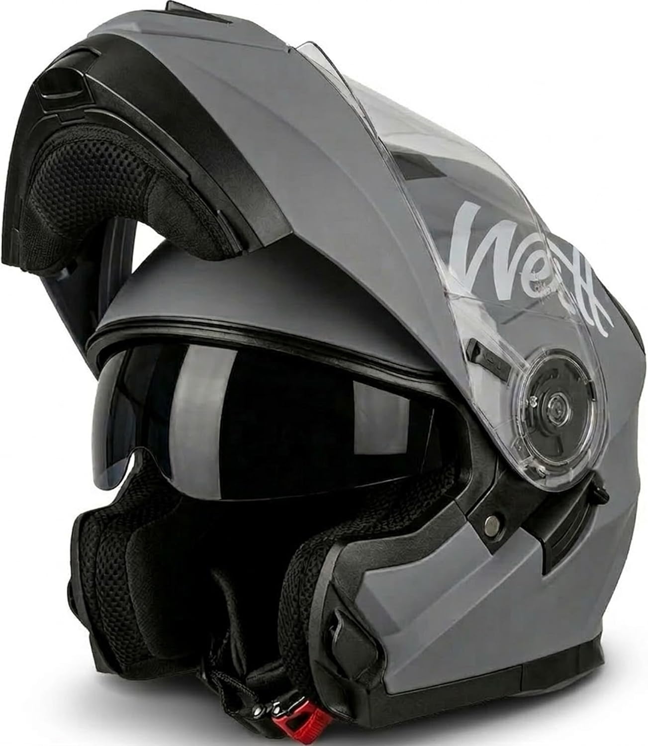 Westt Torque X Klaphelm Motorfietshelm Mat Grijs - 29% Korting