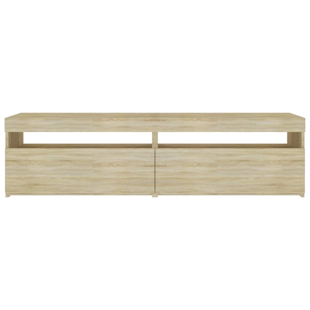 2x TV-meubel met LED, Sonoma Eiken, 75x35x40 cm - 34% Korting