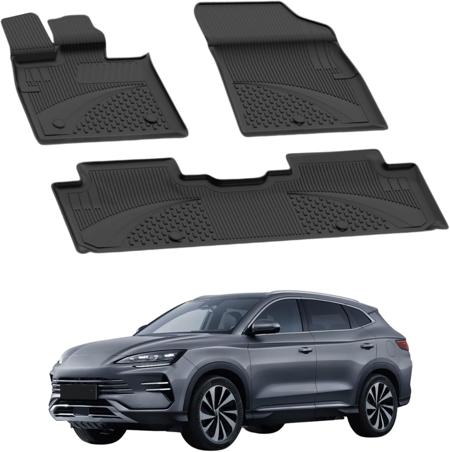 Sahler Vloermatten voor BYD Seal U DM-I 2024-2026 | TPE Rubber, Waterdicht | Zwart - 29% Korting