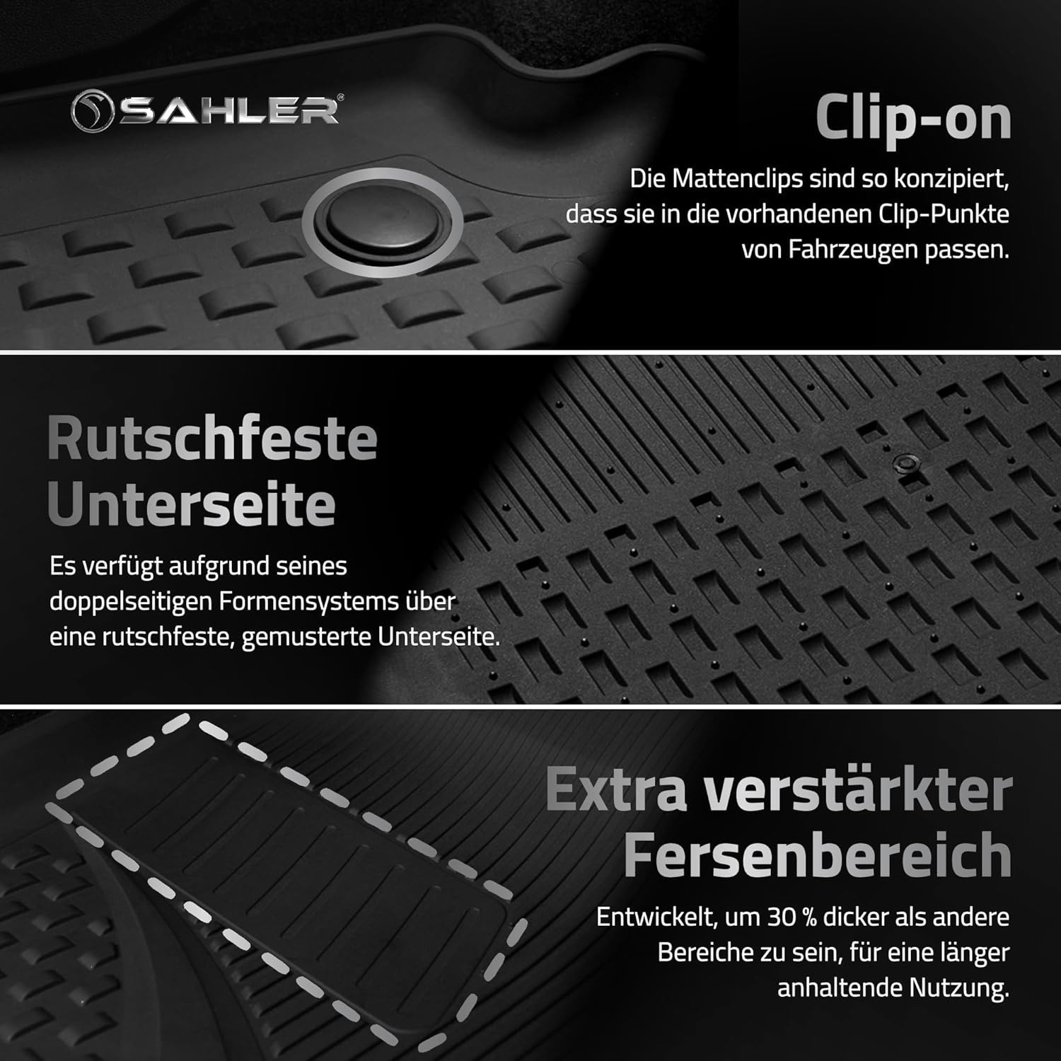 Sahler Vloermatten voor BYD Seal U DM-I 2024-2026 | TPE Rubber, Waterdicht | Zwart - 29% Korting