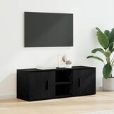 Moderne TV-kast Zwart Eiken - 100x31,5x35cm (53% Korting)