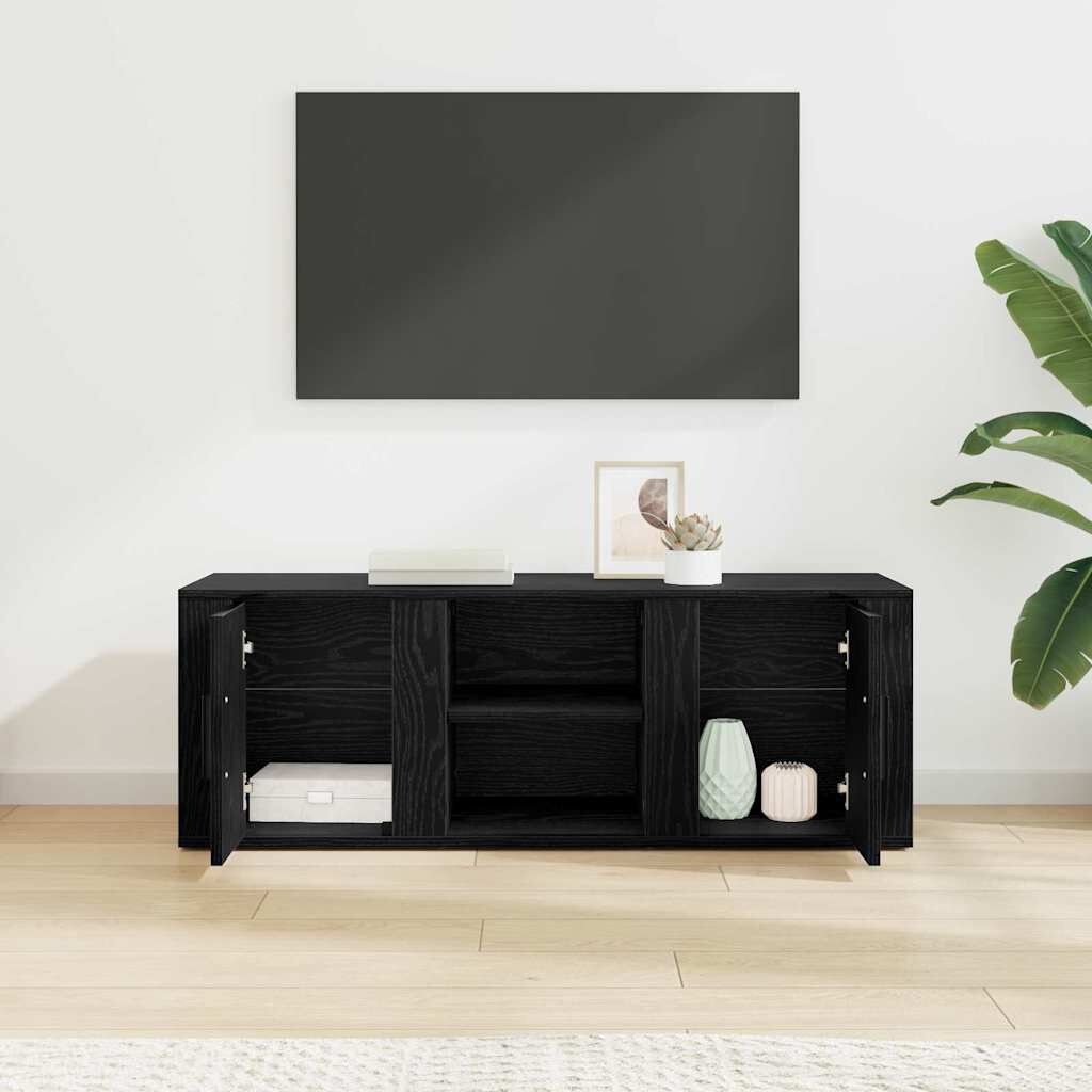 Moderne TV-kast Zwart Eiken - 100x31,5x35cm (53% Korting)