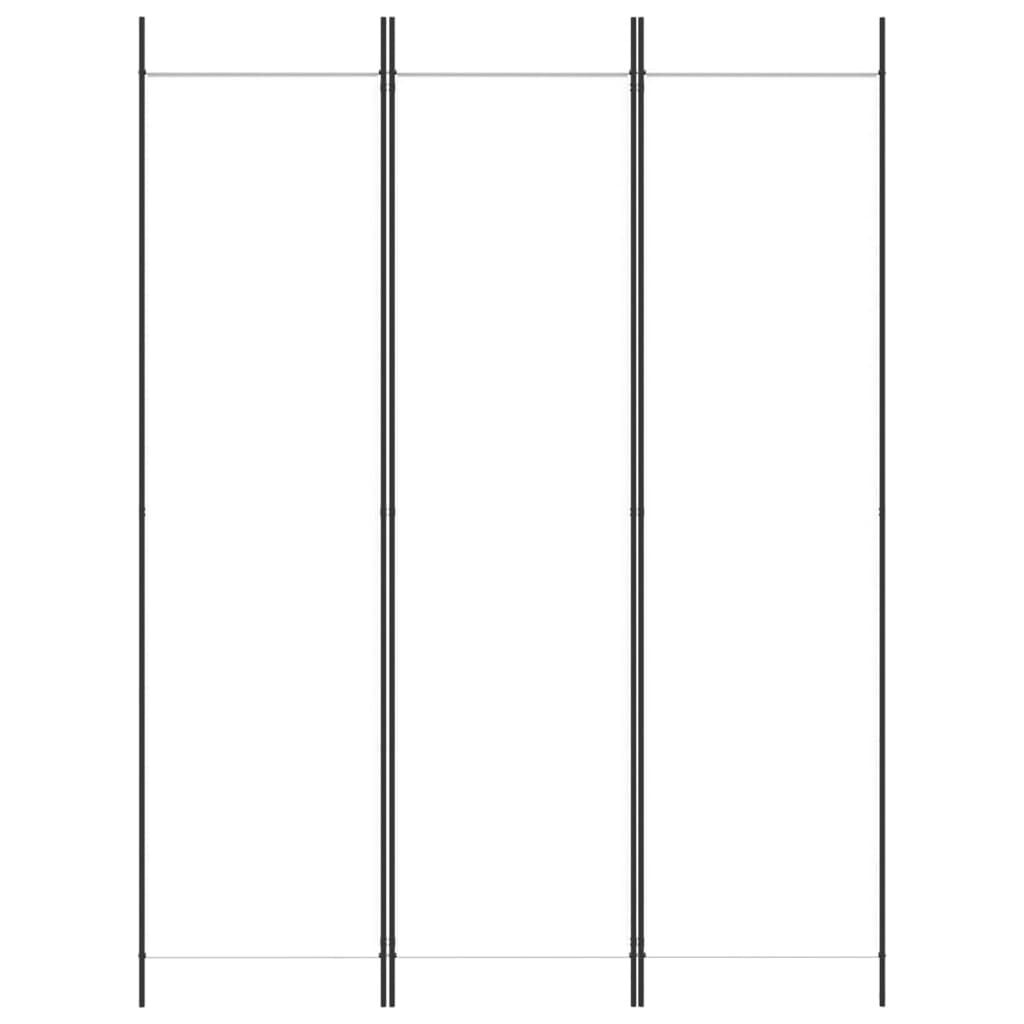 Kamerscherm 3 Panelen 150x200 cm Stof Wit - 33% Korting