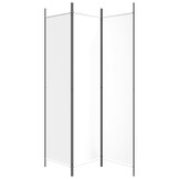 Kamerscherm 3 Panelen 150x200 cm Stof Wit - 33% Korting
