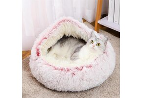 Dierenbed Schelpvorm 70cm - Warm & Zacht - 47% Korting!