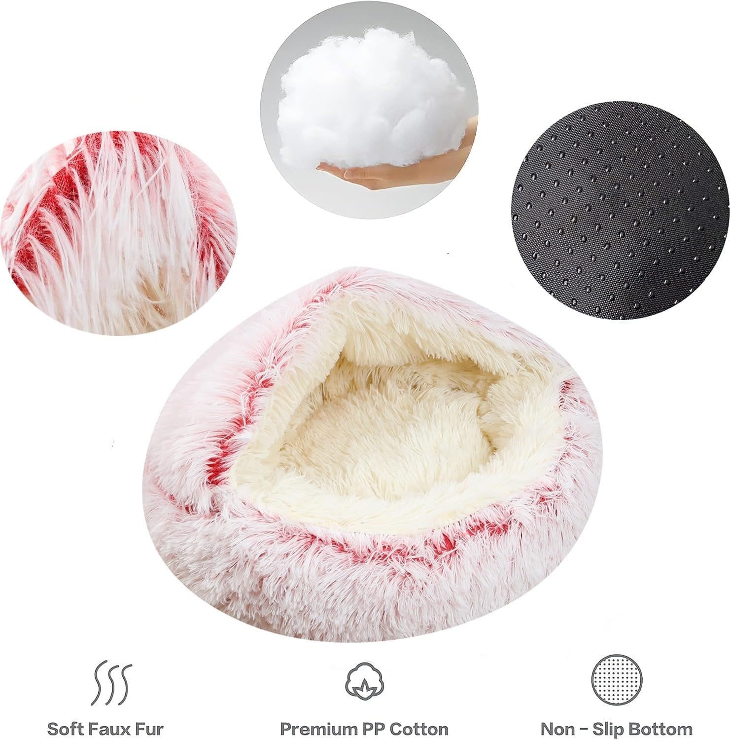 Warm Schelpvormig Huisdierbed 70cm - Nu 29% Korting!