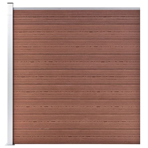 VidaXL Schuttingpaneel HKC Bruin 175x186 cm | 40% Korting