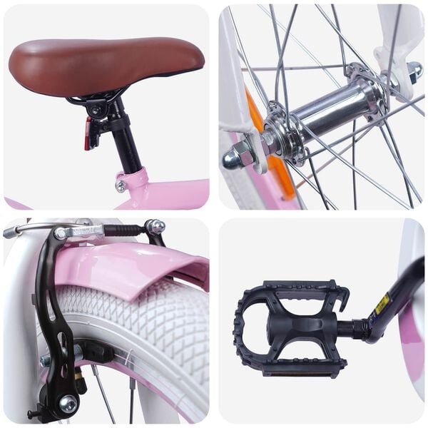Lichtroze Kinderfiets 20 Inch (6-11 jaar) - 30% Korting!