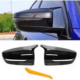 Glans Zwarte Spiegelkappen Links & Rechts - BMW 2, 3, 4, 5, 7, 8 Serie (29% Korting)