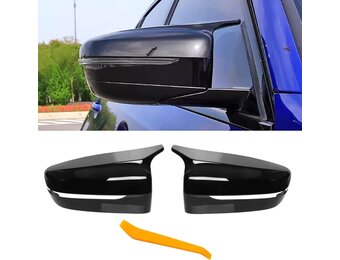 Glans Zwarte Spiegelkappen Links & Rechts - BMW 2, 3, 4, 5, 7, 8 Serie (29% Korting)