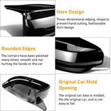Glans Zwarte Spiegelkappen Links & Rechts - BMW 2, 3, 4, 5, 7, 8 Serie (29% Korting)