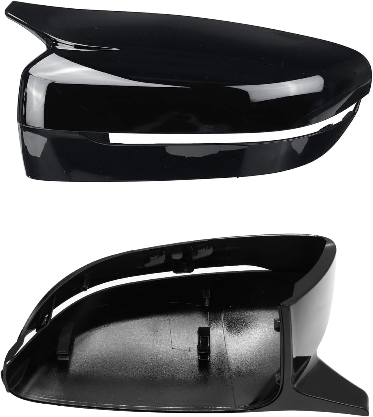 Glans Zwarte Spiegelkappen Links & Rechts - BMW 2, 3, 4, 5, 7, 8 Serie (29% Korting)
