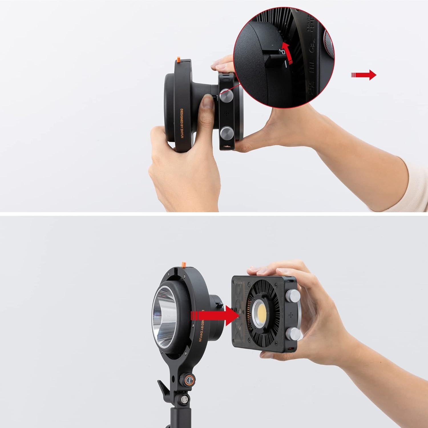 ZHIYUN Adapter B voor Molus X60/X100 en Cinepeer CX100, van ZY Mount naar Bowens Mount