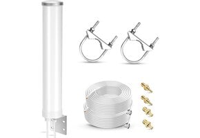 5G LTE Buiten MIMO Antenne 12 dBi met Adapters - 29% Korting!