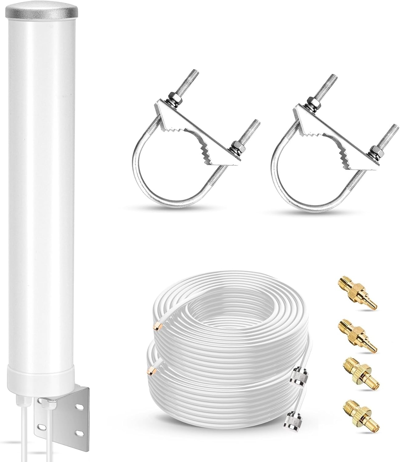 5G LTE Buiten MIMO Antenne 12 dBi met Adapters - 29% Korting!