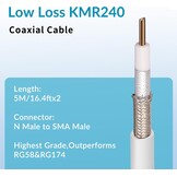 5G LTE Buiten MIMO Antenne 12 dBi met Adapters - 29% Korting!