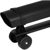 Elektrische bladzuiger voor de tuin, 3-in-1, bladblazer en bladblazer, vermogen 3000 W, met opvangbak 45 l, schouderriem voor onderhoud buiten (met donkergroene draad) - Maat Con Filo Verde Scuro