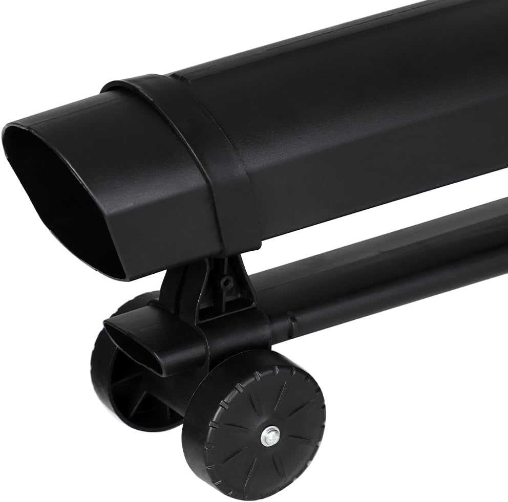 Elektrische bladzuiger voor de tuin, 3-in-1, bladblazer en bladblazer, vermogen 3000 W, met opvangbak 45 l, schouderriem voor onderhoud buiten (met donkergroene draad) - Maat Con Filo Verde Scuro