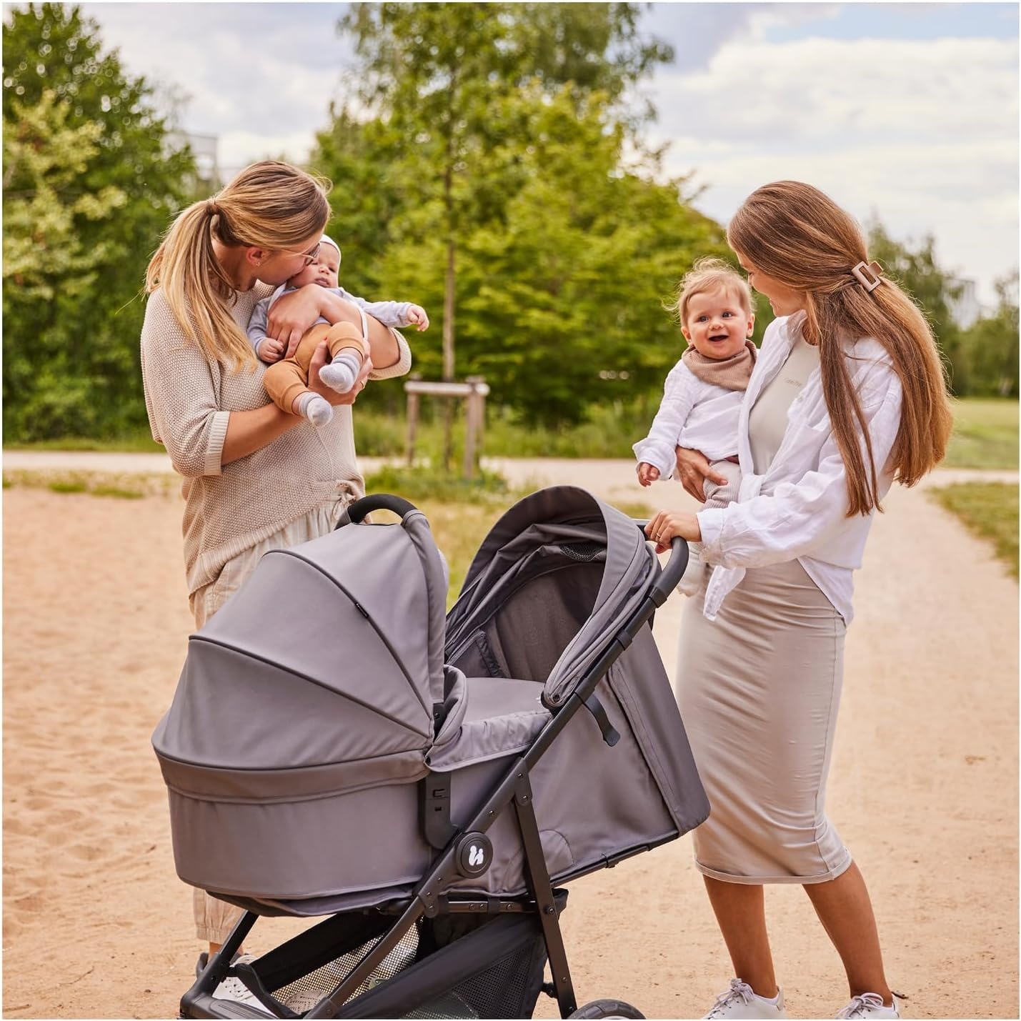 Hauck Shop N Care Trio Set Olive - 3-in-1 Kinderwagen met Reiswieg en Autostoeltje