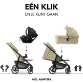 Hauck Shop N Care Trio Set Olive - 3-in-1 Kinderwagen met Reiswieg en Autostoeltje
