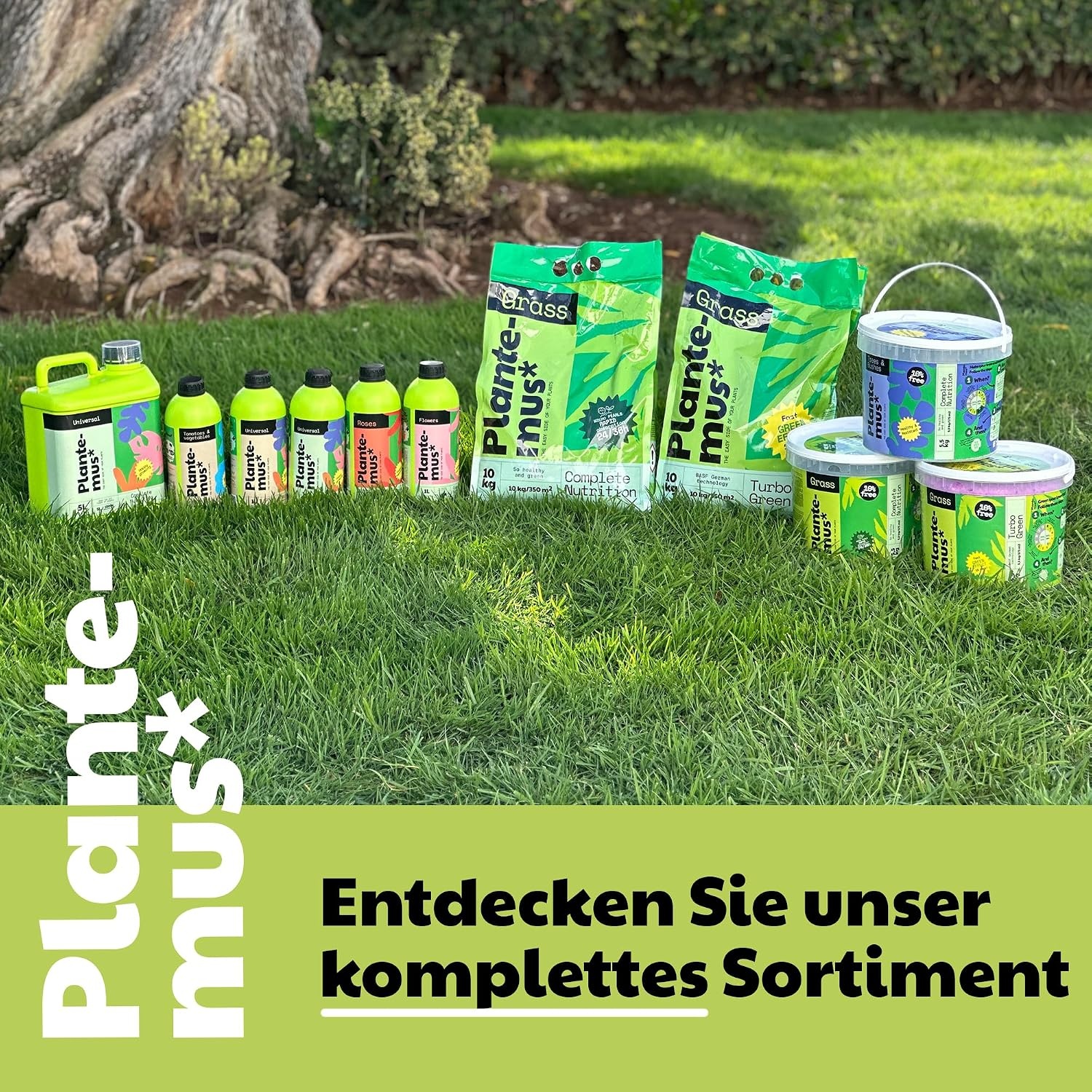 PLANTEMUS Rasendünger Turbo Effekt für 175 m² Ultrasoluble Mikrokristalle | Intensives Grün 7-9 Tage | Stickstoffreich - Deutsche Technologie 5.5 KG