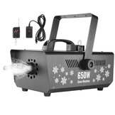 VEVOR Sneeuwmachine, 650 W, hand-/hangmachine, binnen, afstandsbediening, met 1 l, kunstmatig reservoir voor kerstfeest