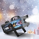 VEVOR Sneeuwmachine, 650 W, hand-/hangmachine, binnen, afstandsbediening, met 1 l, kunstmatig reservoir voor kerstfeest