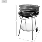 AKTIVE 52972 - Draagbare ronde grill