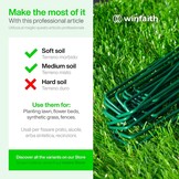 50x Grondankers Kunstgras/Onkruiddoek 150mm Groen - 73% Korting