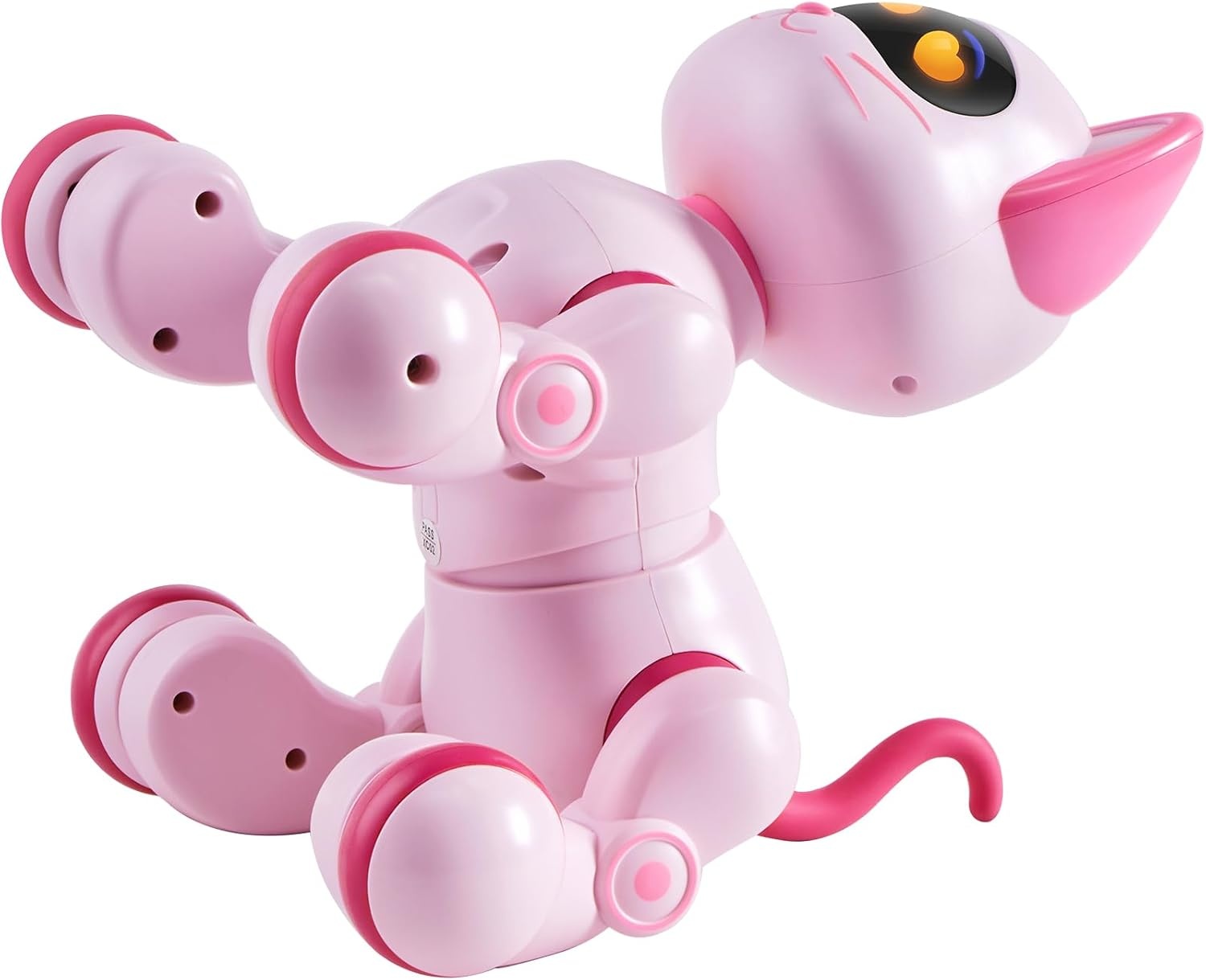 VEVOR Interactieve Robot Kat - Roze - 21 x 18 x 22 cm - Programmeerbaar speelgoed