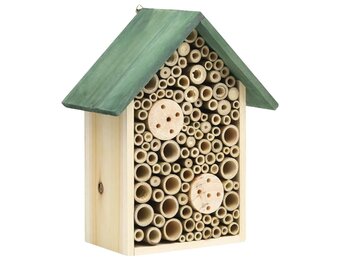vidaXL Insectenhotels 2 st 23x14x29 cm massief vurenhout