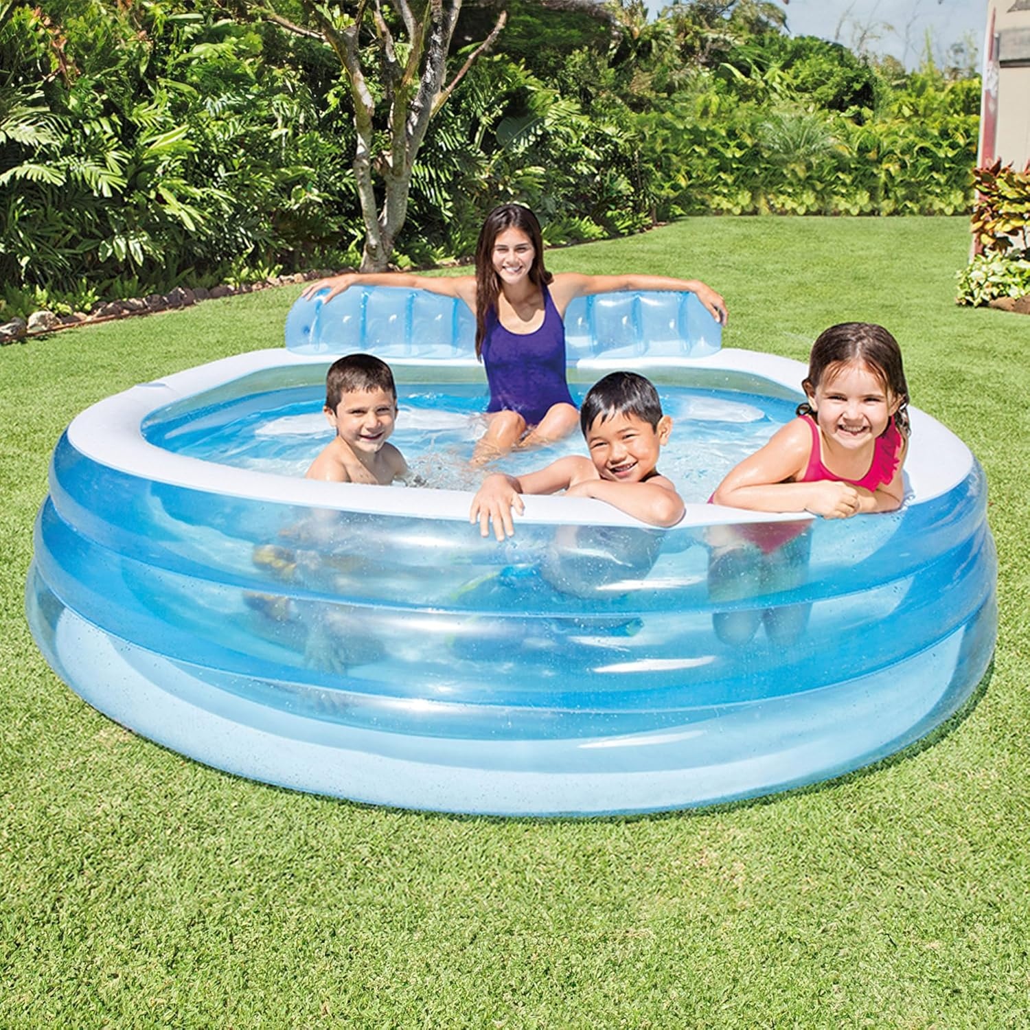 Intex 57190NP Familie Loungezwembad, 229cm x 218cm x 79cm