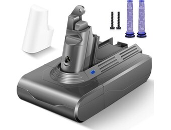 Morpilot 6500 mAh batterij voor Dyson V6 DC62 DC59 DC61 DC58 DC72 DC74 handstofzuiger, accu voor Dyson SV03 SV09 SV05 SV06 SV07 met 2 filters