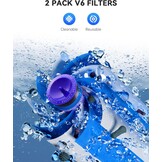 Morpilot 6500 mAh batterij voor Dyson V6 DC62 DC59 DC61 DC58 DC72 DC74 handstofzuiger, accu voor Dyson SV03 SV09 SV05 SV06 SV07 met 2 filters