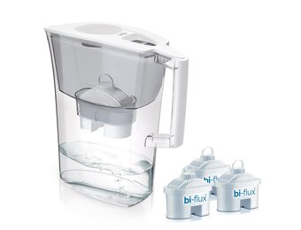 Laica, Prime Line J51CA filterkan met 3 Bi-Flux-filters vermindert kalk en chloor, gefilterd water voor optimale smaak, 3 l
